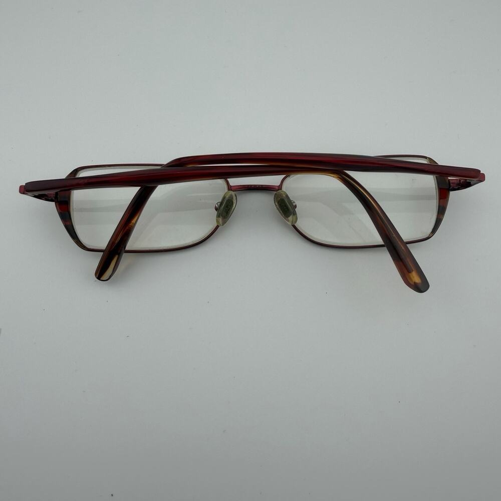 Jones New York J425 Eyeglasses Frames Only Red Burgundy 55-17-135 Full Rim